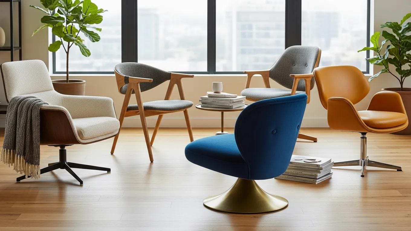 Stylish Handcrafted Swivel Chairs