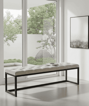 Tufted Loft Bench 220x40cm and 50cm/h &ndash; Industrial Design