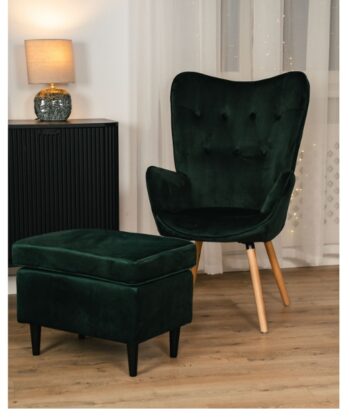 Velora Velvet Pouf