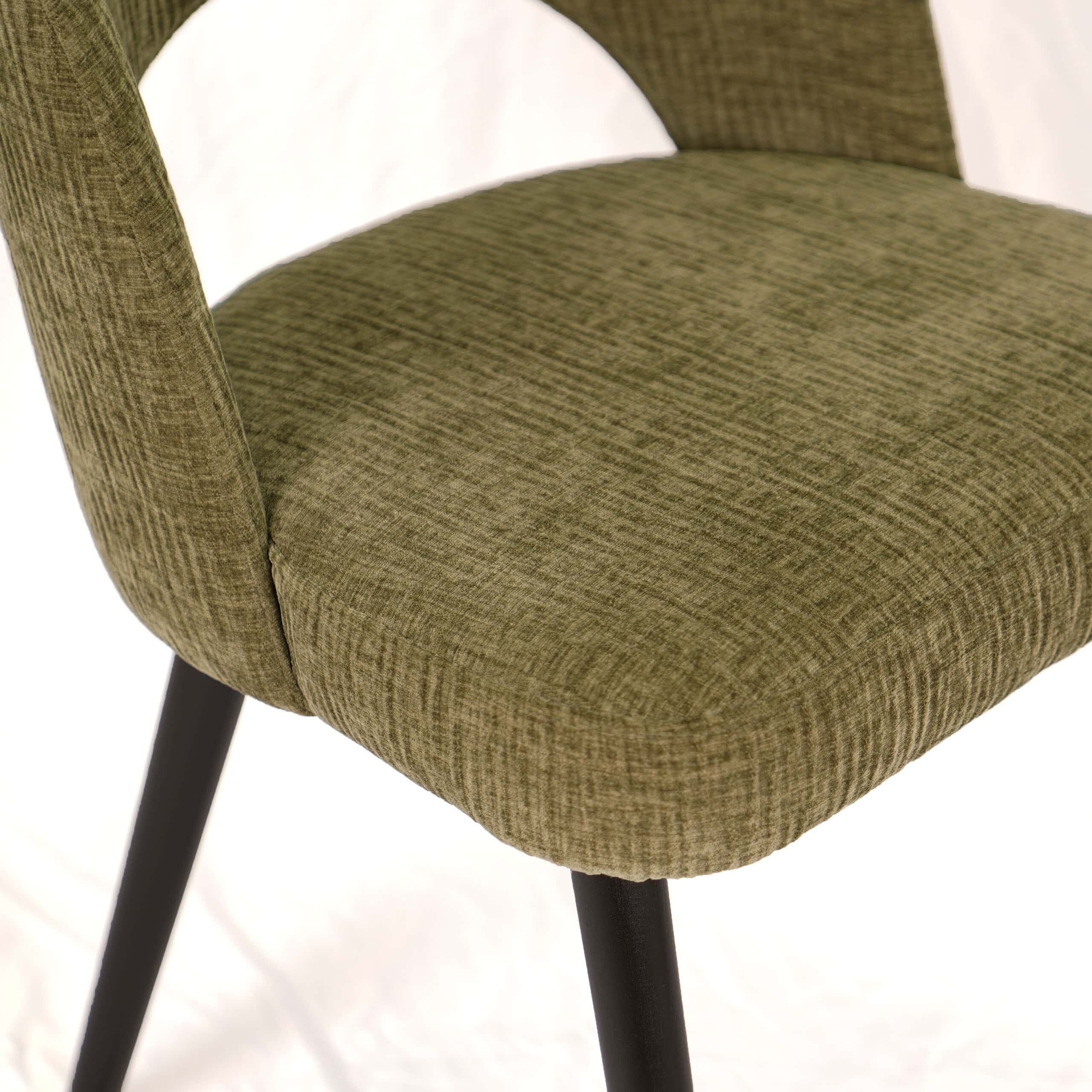 Emerald Green Velvet Dining Chair