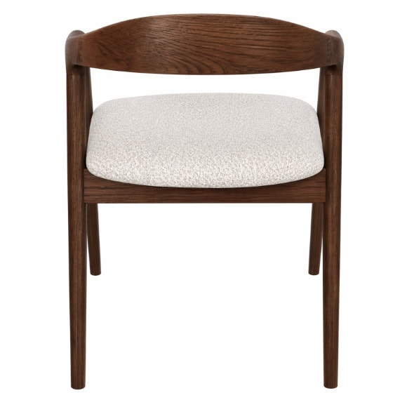 Modern wooden chair with cushioned seat for stylish home decor.
