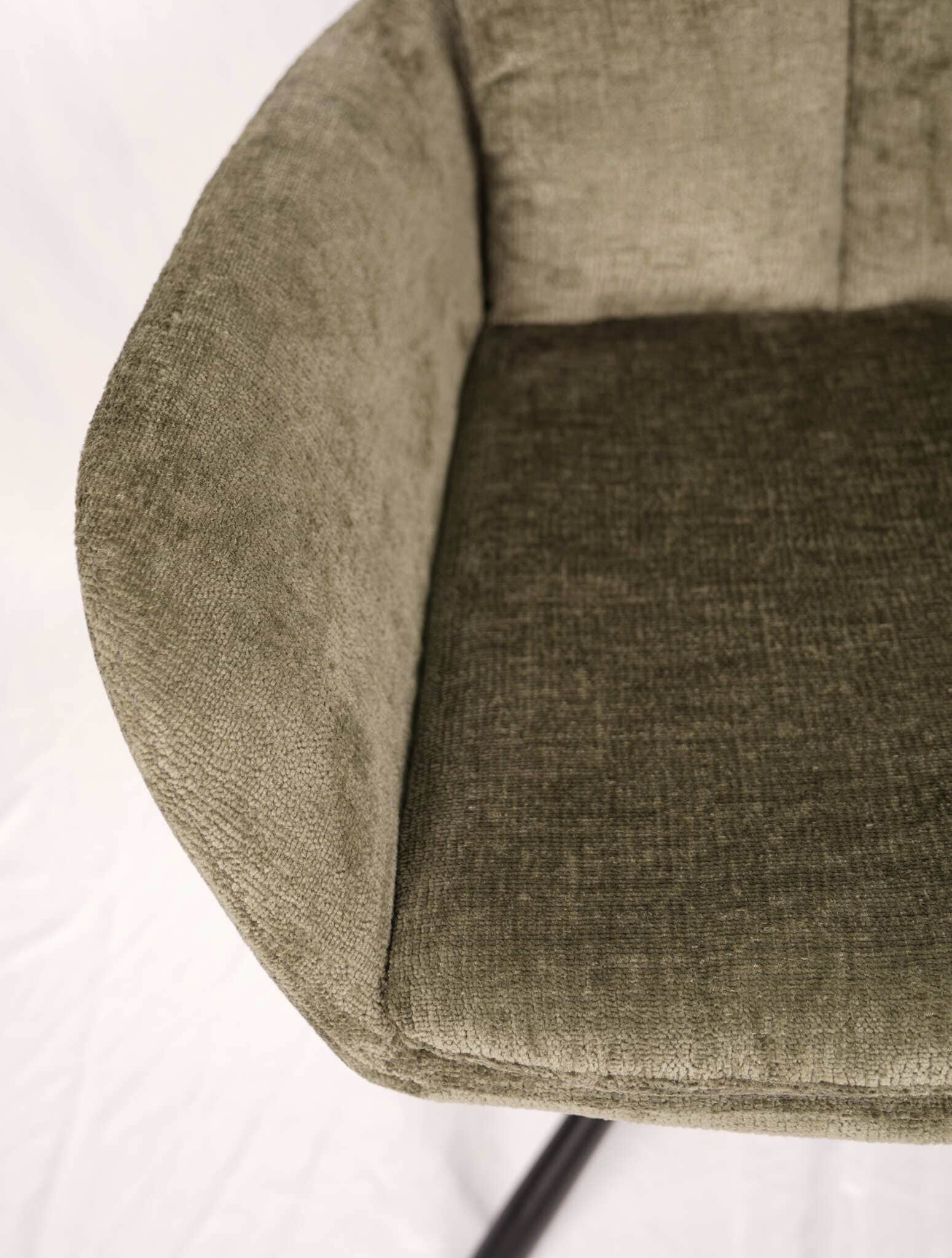 Mustard Yellow Upholstered Dining Chair