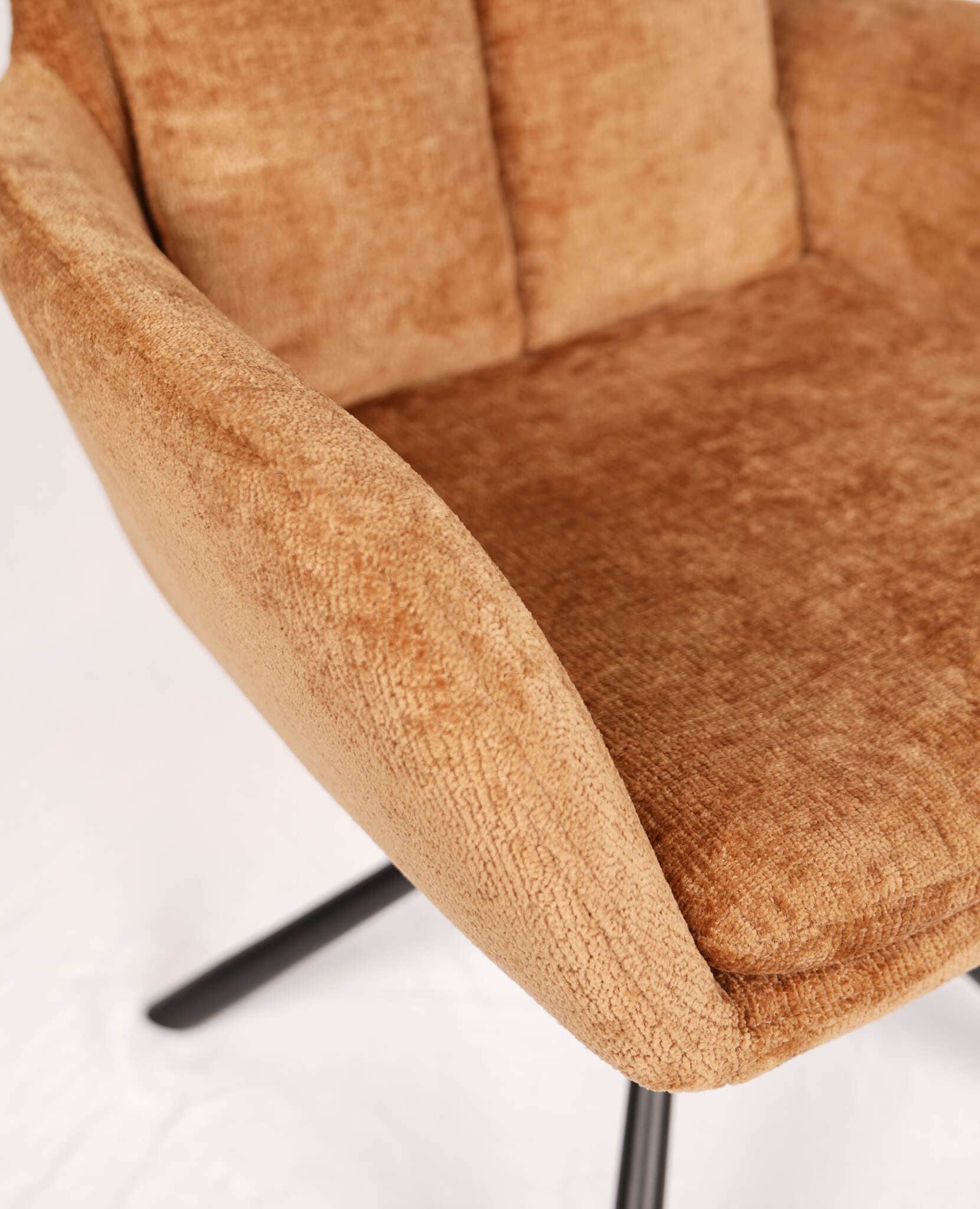 Mustard Yellow Upholstered Dining Chair