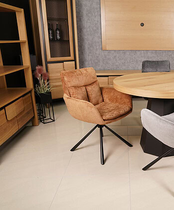 Mustard Yellow Upholstered Dining Chair