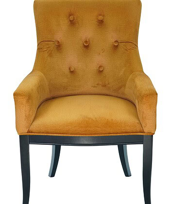 Mustard Yellow Upholstered Dining Chair