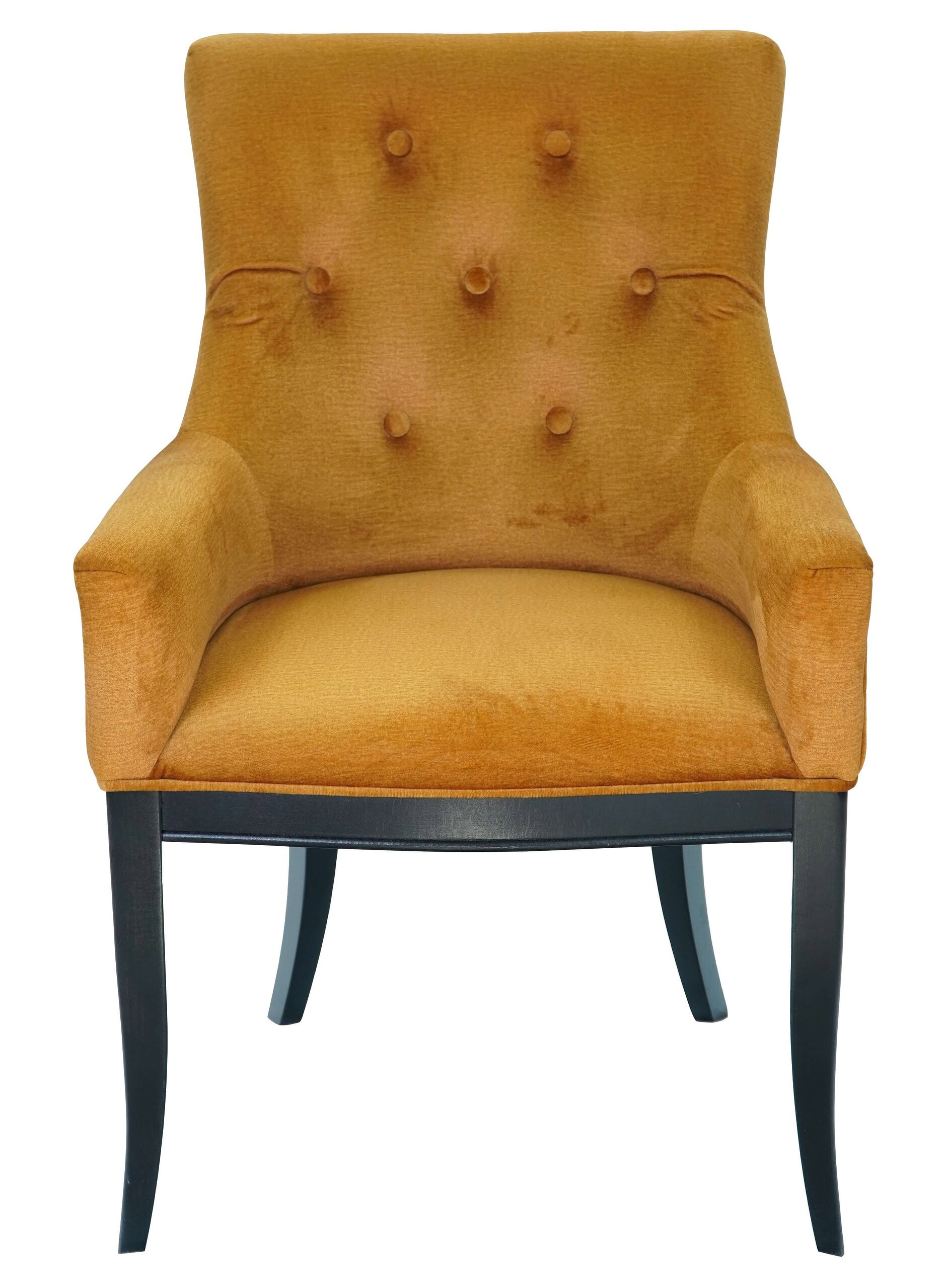 Mustard Yellow Upholstered Dining Chair
