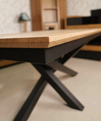 Alveris Rectangular Extendable Acrylic Dining Table 140-180×80 cm – Anthracite Loft Desk