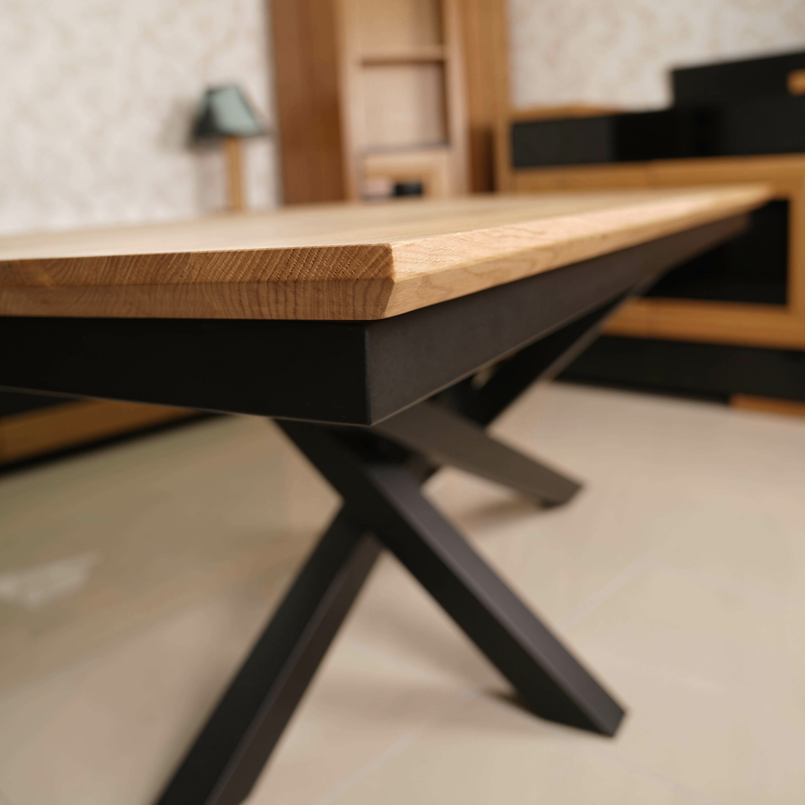 Alveris Rectangular Extendable Acrylic Dining Table 140-180×80 cm – Anthracite Loft Desk
