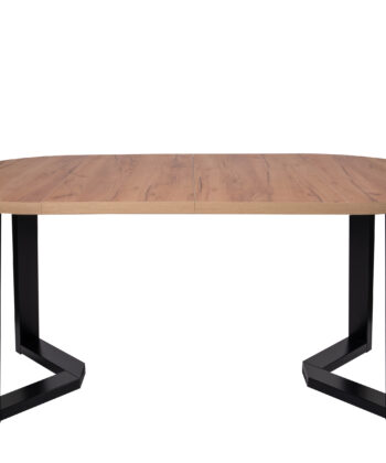 Alveris Round Extendable Acrylic Dining Table 100-140-180cm – Anthracite Loft Desk