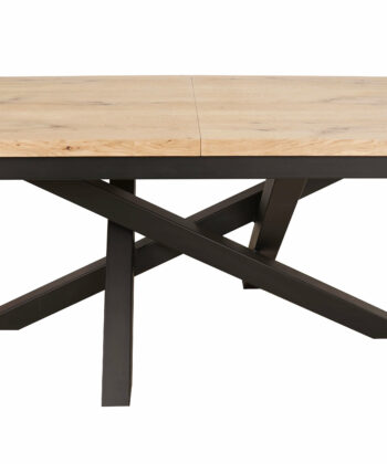 Arvian Rectangular Extendable Dining Table 160-240×90 cm – Natural Oak Veneer Loft Desk