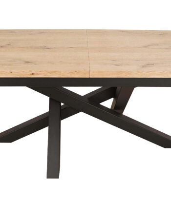 Arvian Rectangular Extendable Dining Table 160-240×90 cm – Natural Oak Veneer Loft Desk