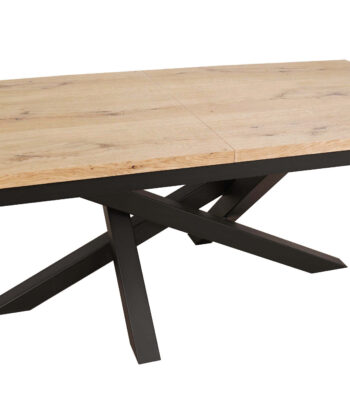 Arvian Rectangular Extendable Dining Table 160-240×90 cm – Natural Oak Veneer Loft Desk