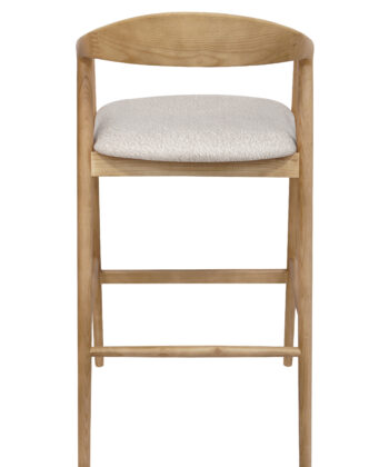 Ashen Elegance Luxury Bar Stool | Ash Wood Kitchen Island Stool Ireland