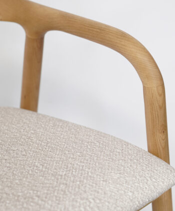Ashen Elegance Luxury Bar Stool | Ash Wood Kitchen Island Stool Ireland