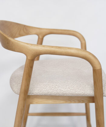 Ashen Elegance Luxury Bar Stool | Ash Wood Kitchen Island Stool Ireland