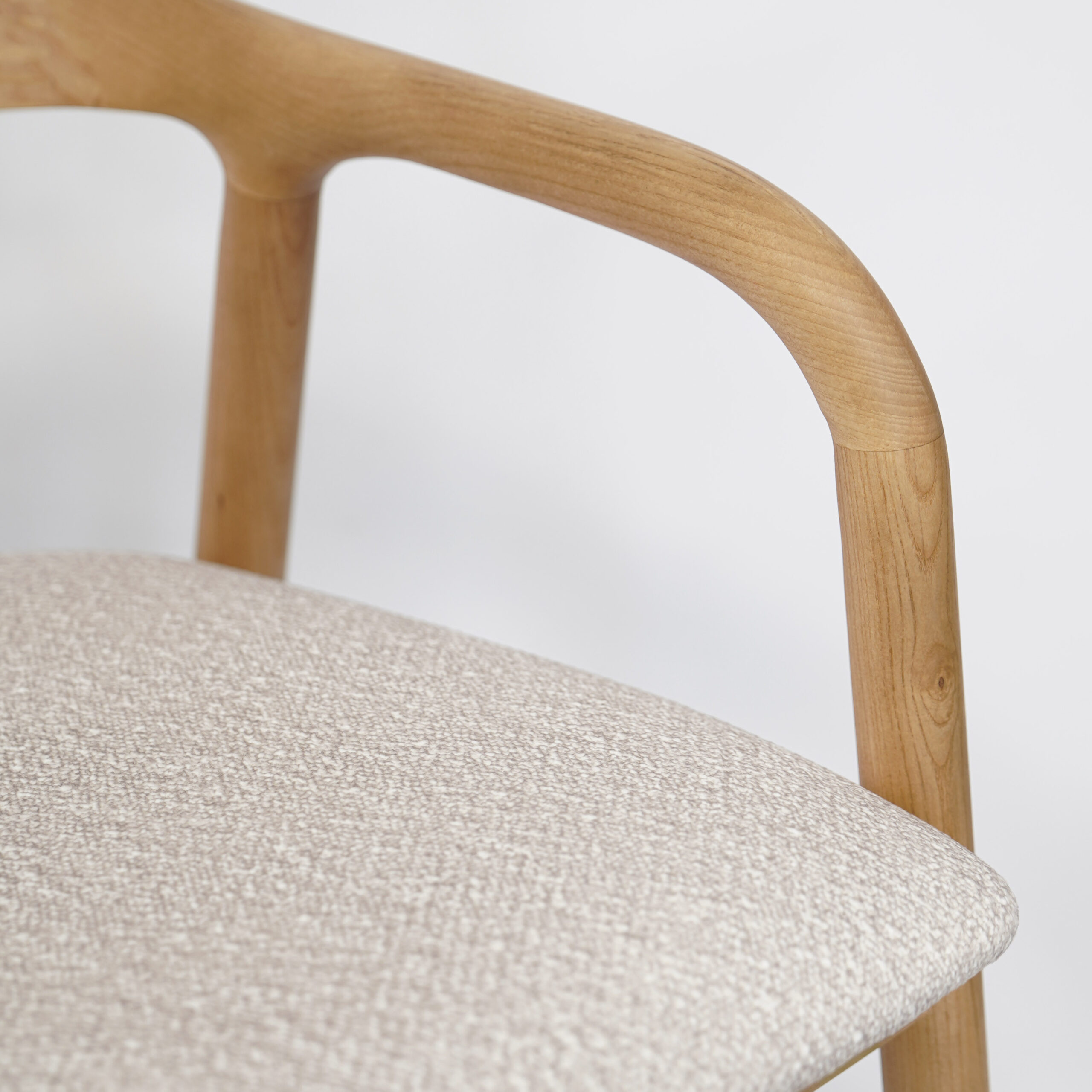 Ashen Elegance Luxury Bar Stool | Ash Wood Kitchen Island Stool Ireland