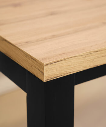 Aura Rectangular Extendable Dining Table 140-90-100 cm – Wotan Oak Loft Desk