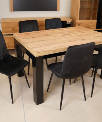 Aura Rectangular Extendable Dining Table 140-90-100 cm – Wotan Oak Loft Desk