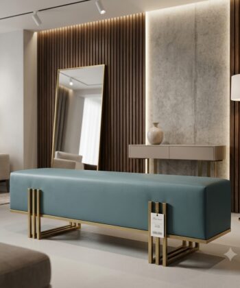 Aurora Modern Upholstered Bench
