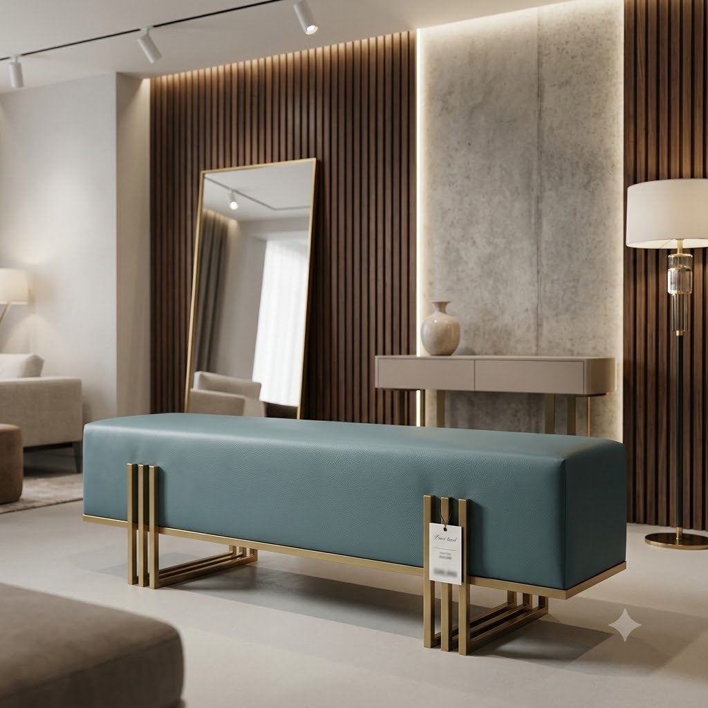 Aurora Modern Upholstered Bench