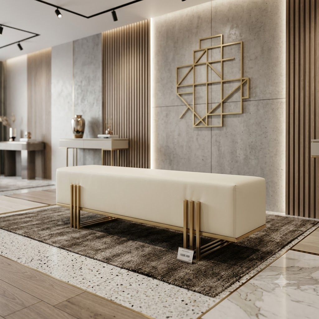 Aurora Modern Upholstered Bench