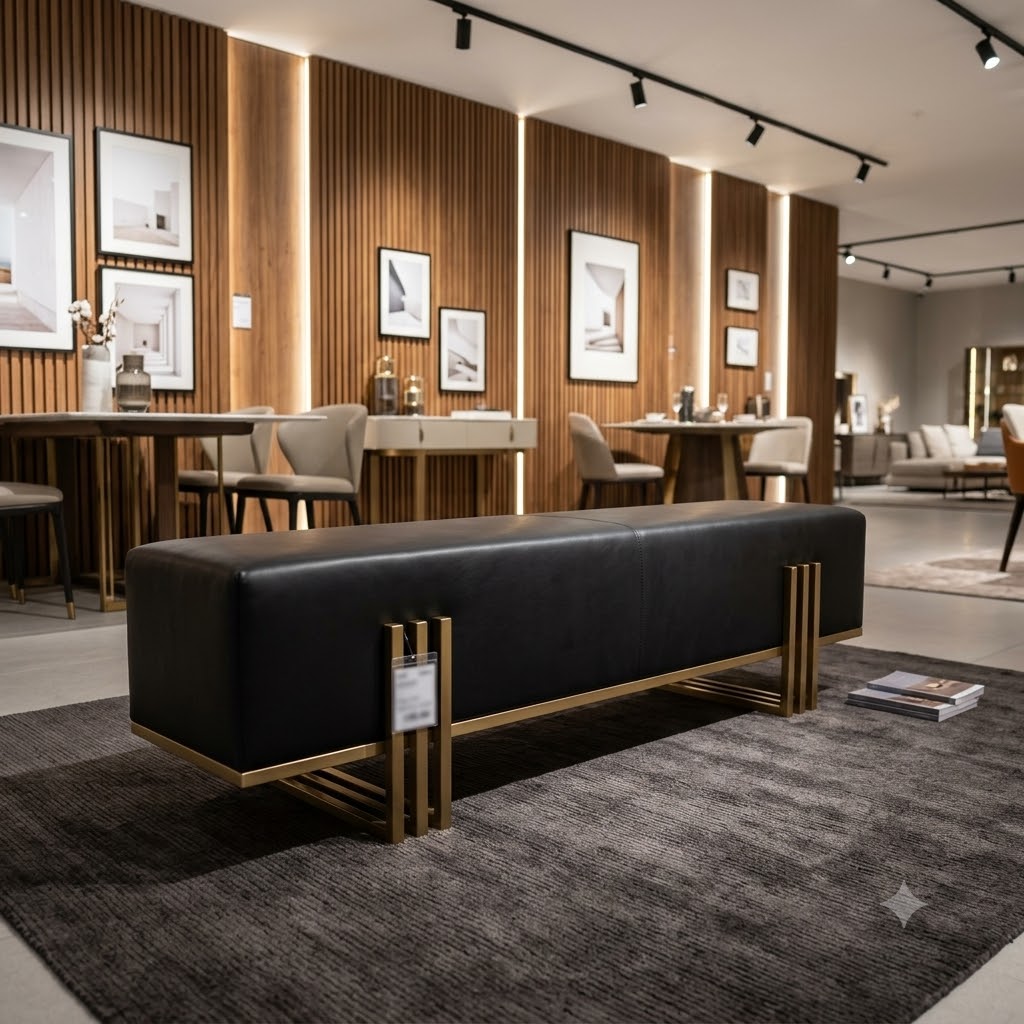 Aurora Modern Upholstered Bench