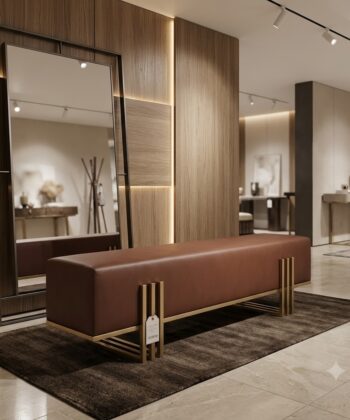 Aurora Modern Upholstered Bench