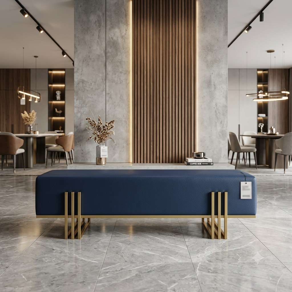Aurora Modern Upholstered Bench