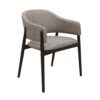 Designer Dining Chair – Luxury Upholstered Armchair with Beech Legs | PouffeLOVE