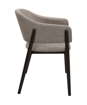 Designer Dining Chair – Luxury Upholstered Armchair with Beech Legs | PouffeLOVE