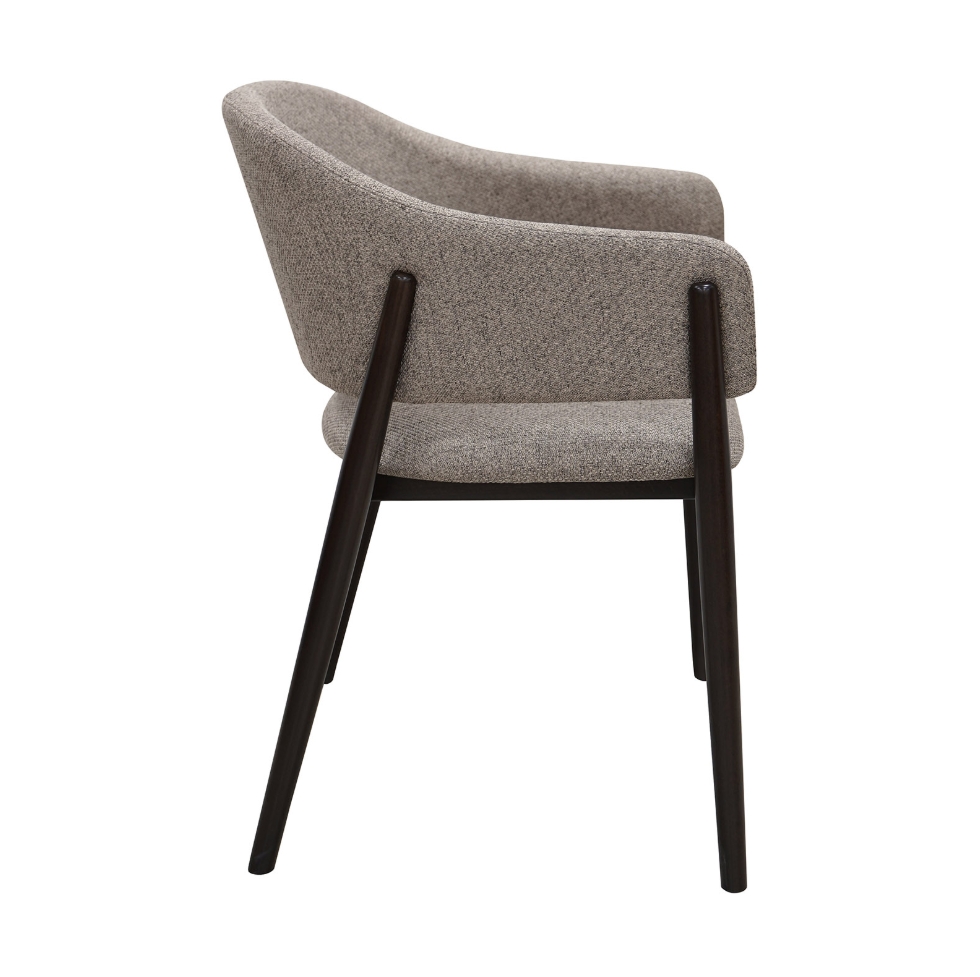 Designer Dining Chair – Luxury Upholstered Armchair with Beech Legs | PouffeLOVE