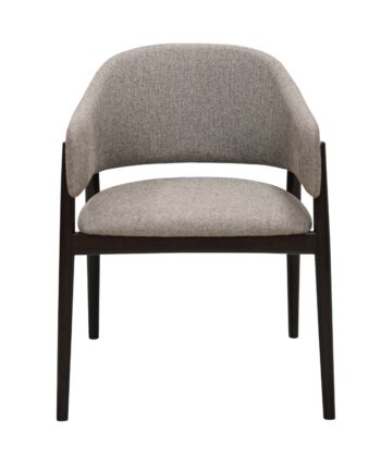 Designer Dining Chair – Luxury Upholstered Armchair with Beech Legs | PouffeLOVE