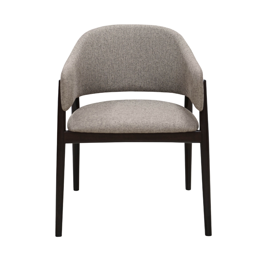 Designer Dining Chair – Luxury Upholstered Armchair with Beech Legs | PouffeLOVE