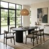 ELEMENTS 180cm All-Black Extendable Dining Table