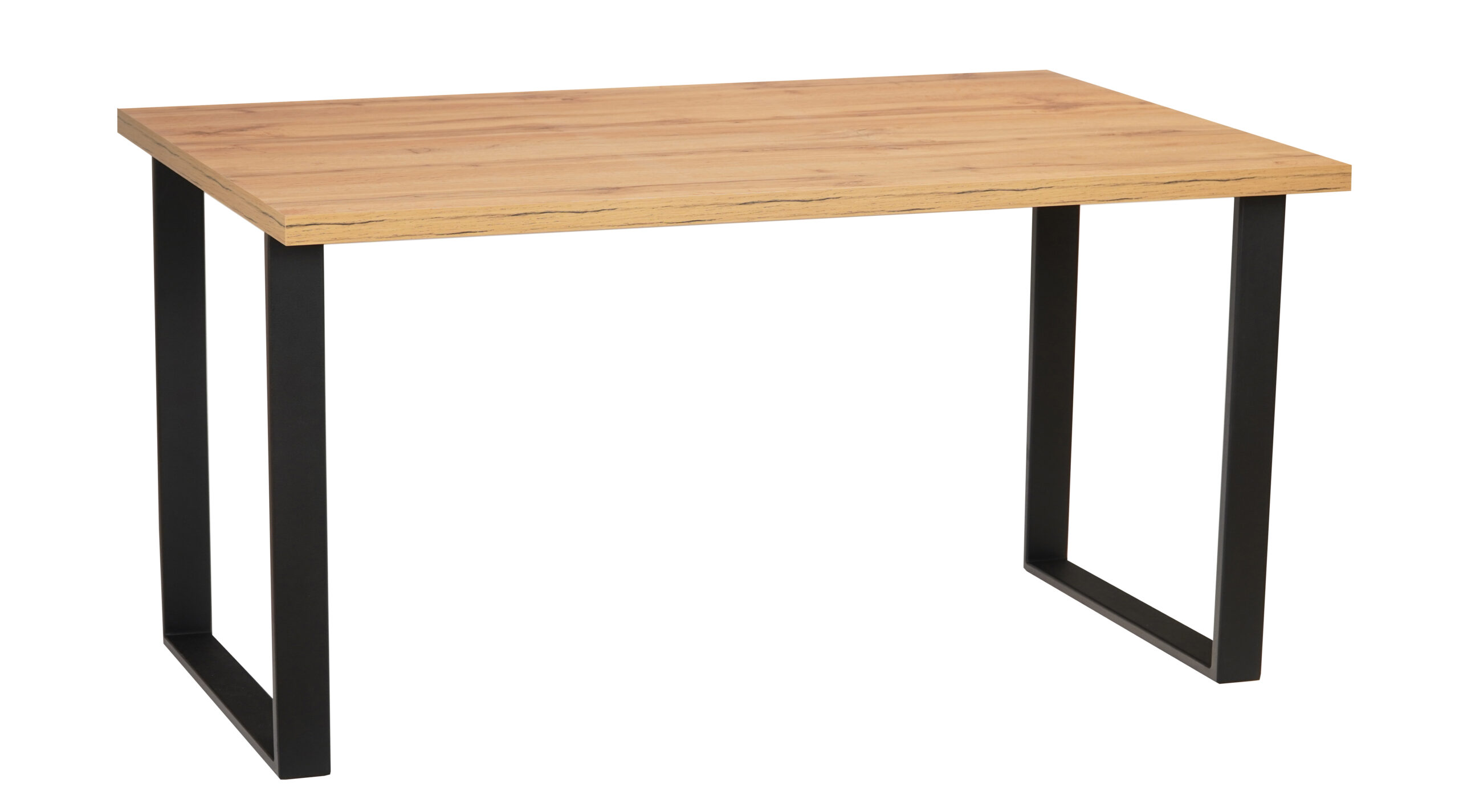 Kamel Rectangular Industrial Dining Table 120×80 cm – Wotan Oak Loft Desk
