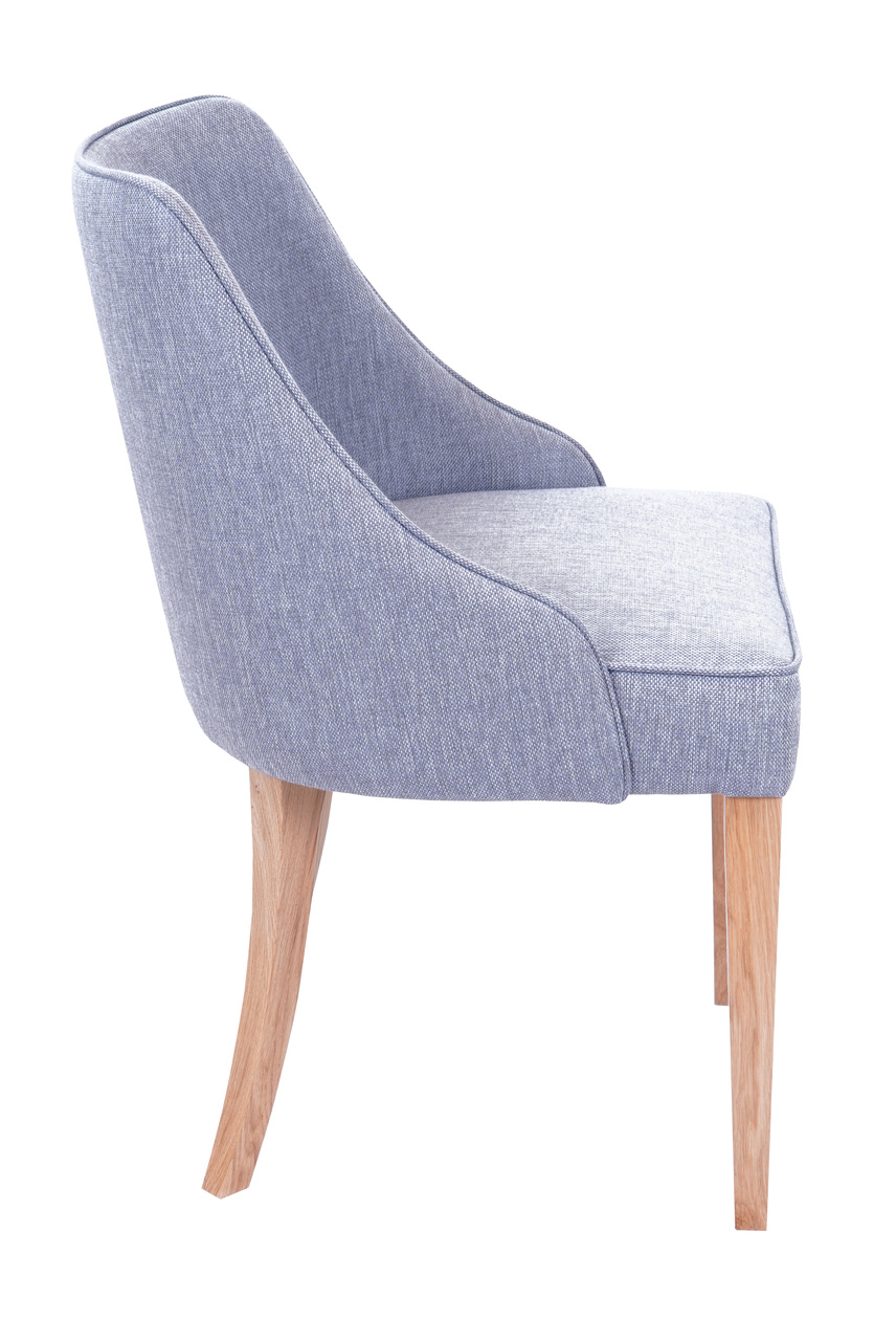 Luxury Oak Dining Chair | Chenille Accent Chair Ireland