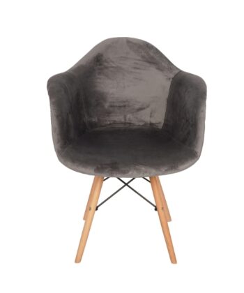 Mo Grey Velvet Dining Chair 64×60×84 cm