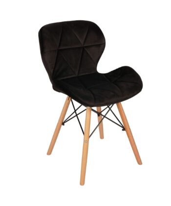 Model M Scandinavian Upholstered Velvet Chair