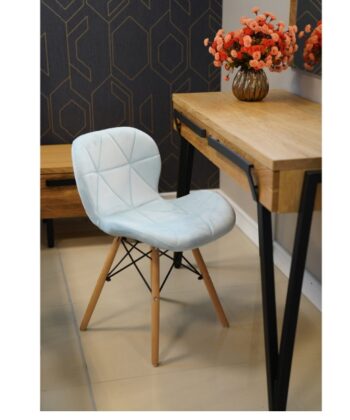 Model M Scandinavian Upholstered Velvet Chair