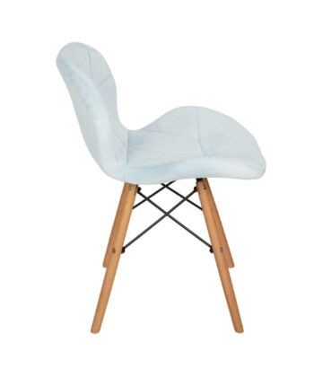 Model M Scandinavian Upholstered Velvet Chair