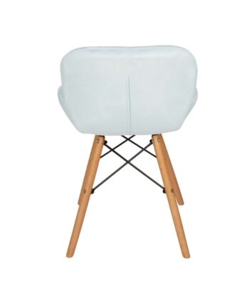 Model M Scandinavian Upholstered Velvet Chair