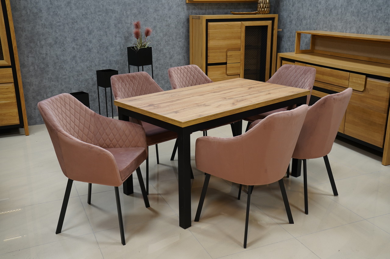 Montana Luxury Quilted Dining Chair | Ash Grey Velvet Armchair Ireland