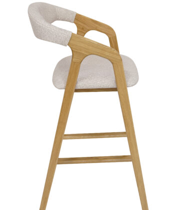 Oak Horizon Luxury Bar Stool | Solid Oak Kitchen Island Chair Ireland