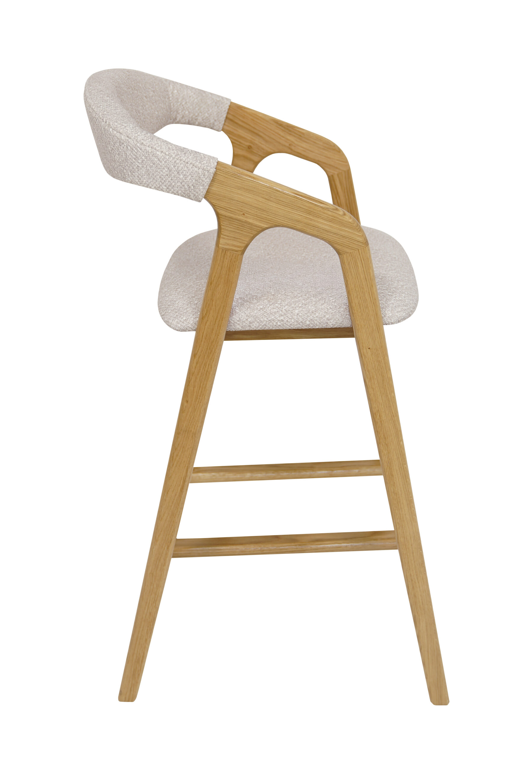 Oak Horizon Luxury Bar Stool | Solid Oak Kitchen Island Chair Ireland