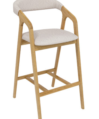 Oak Horizon Luxury Bar Stool | Solid Oak Kitchen Island Chair Ireland
