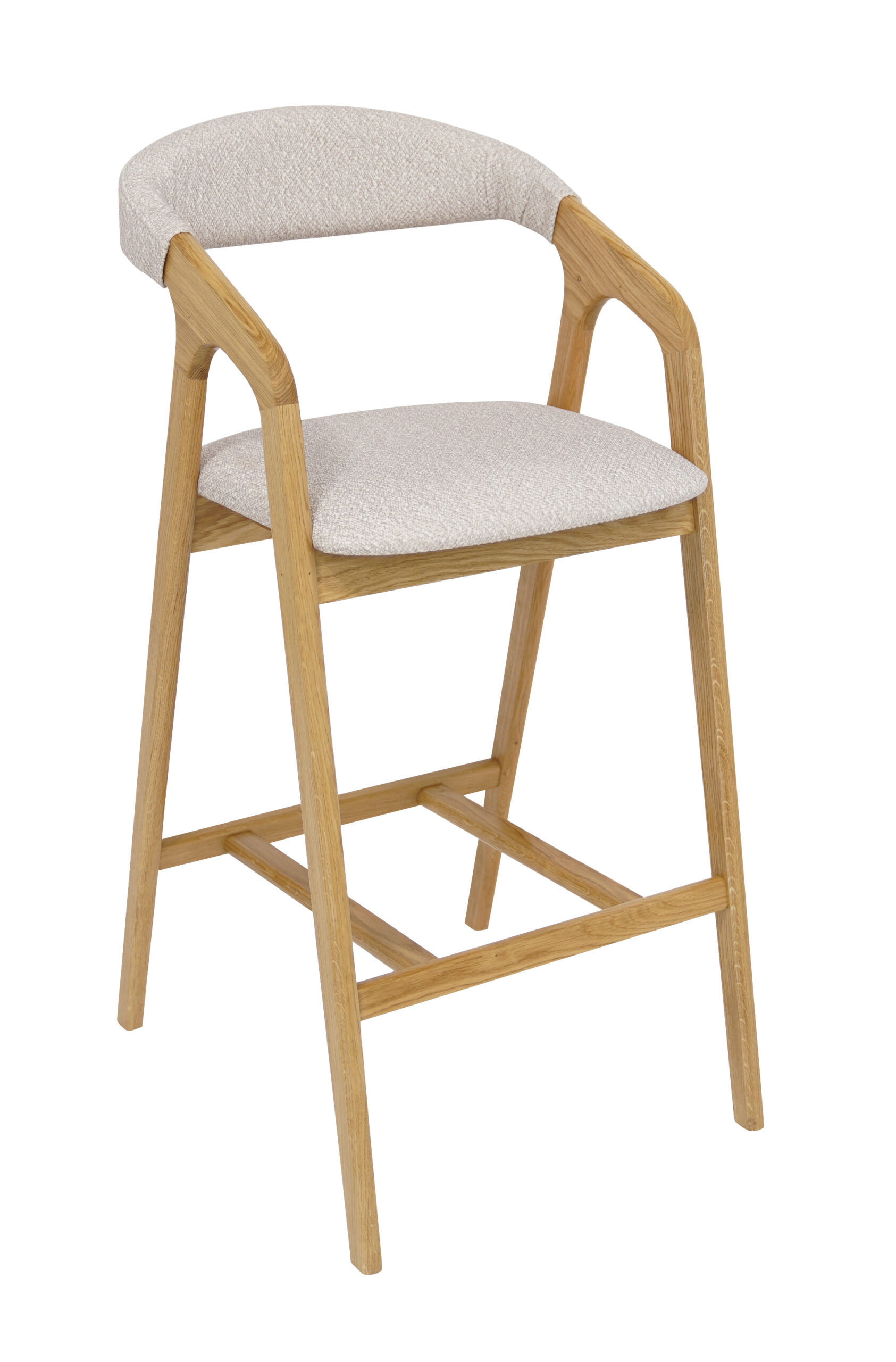 Oak Horizon Luxury Bar Stool | Solid Oak Kitchen Island Chair Ireland