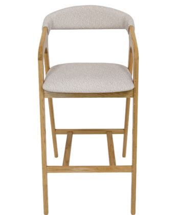 Oak Horizon Luxury Bar Stool | Solid Oak Kitchen Island Chair Ireland