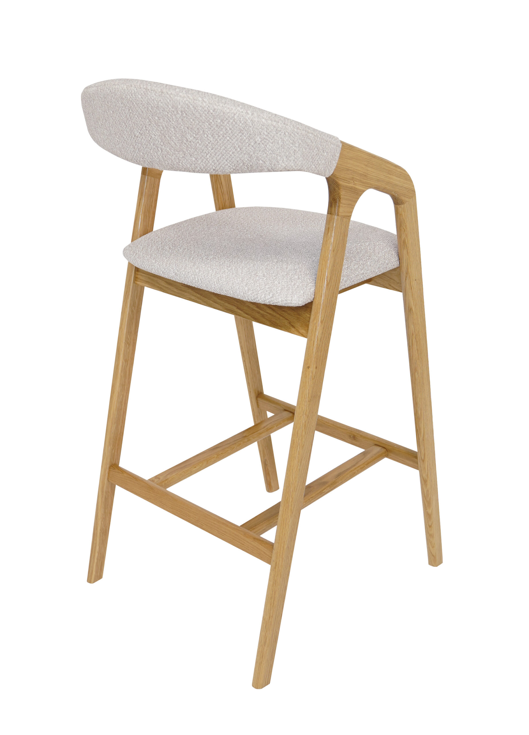 Oak Horizon Luxury Bar Stool | Solid Oak Kitchen Island Chair Ireland