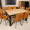 Aura Rectangular Extendable Dining Table 140-90-100 cm – Wotan Oak Loft Desk