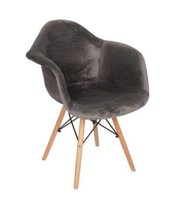 Mo Grey Velvet Dining Chair 64×60×84 cm
